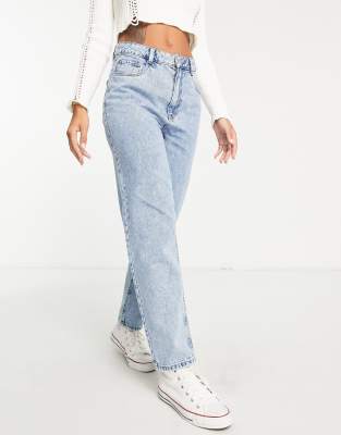 Short Pimkie Jean Coton Brodé – Taille M – Bleu – Neuf Avec étiquettes