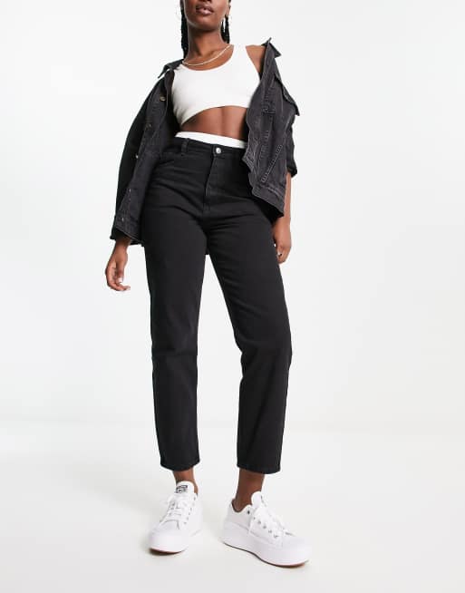 Pimkie Jean mom taille haute Noir