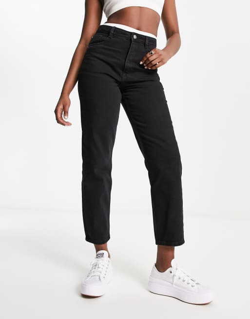 Pimkie Jean mom taille haute Noir