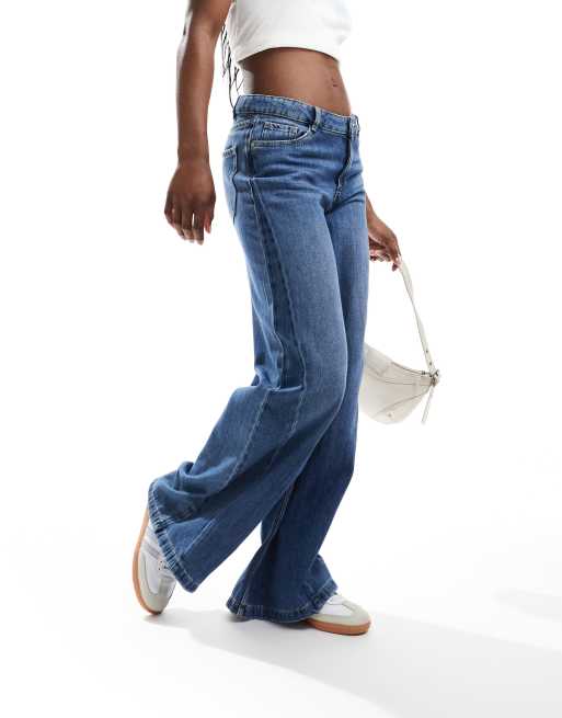 Pimkie Jeans palazzo lavaggio blu ASOS
