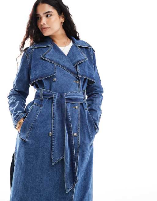 Damen Mantel Pimkie Mantel Hellblau Womens Coats Pimkie Trenchcoat