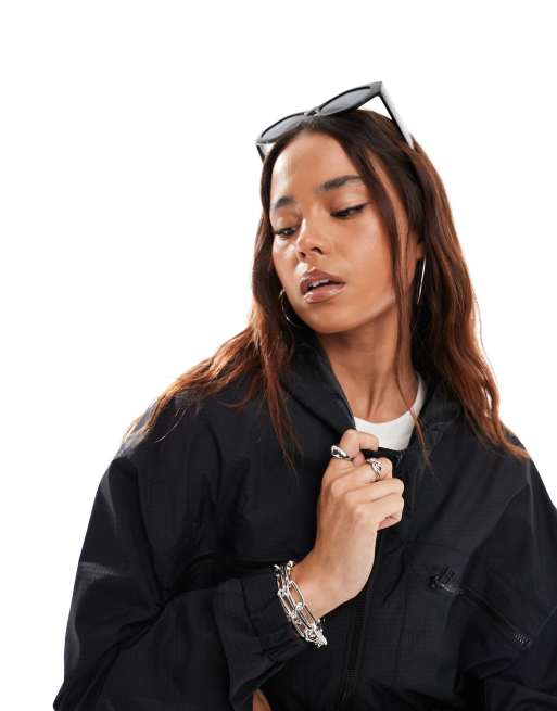 Pimkie – Kapuzenjacke in Schwarz mit durchgehendem Reißverschluss, 4 von 4