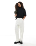 [Pimkie] Pimkie knitted high neck side split jumper in black M Black