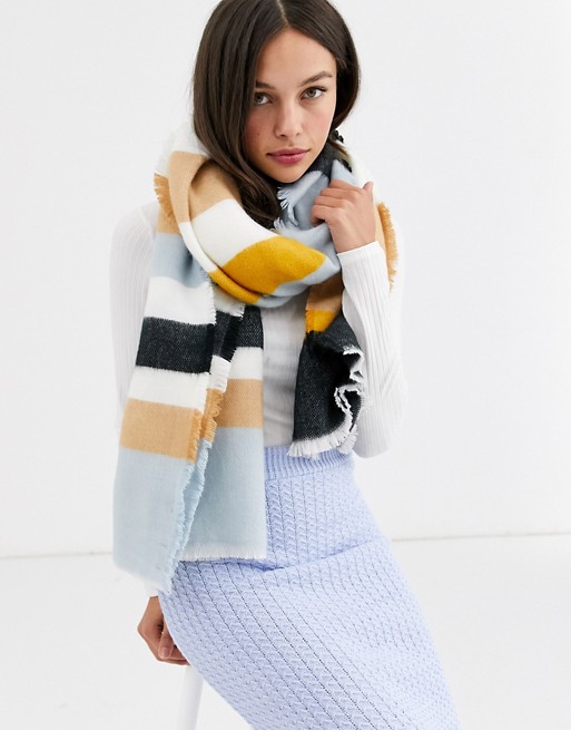 Pimkie knitted scarf in multi stripe