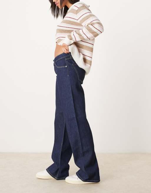 Pimkie low rise wide leg jeans in indigo, 3 of 5
