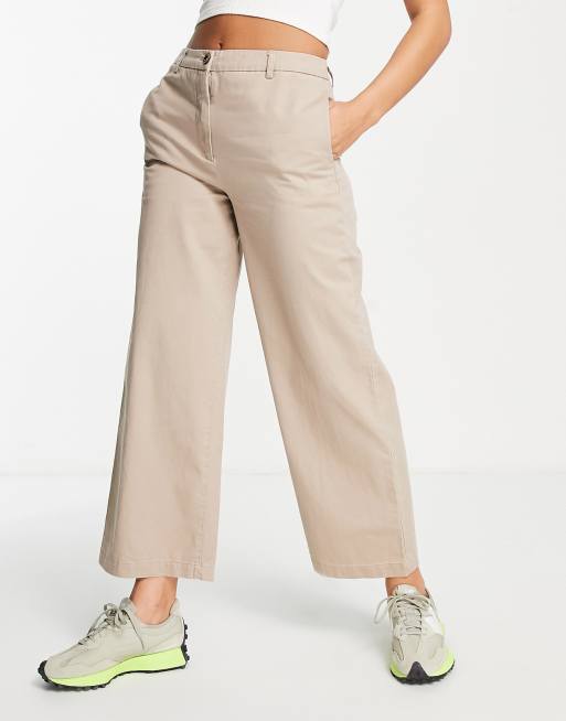 Pimkie low waist trouser in beige