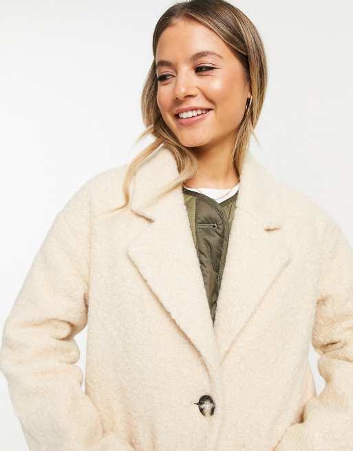 manteau beige femme pimkie