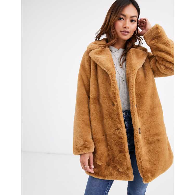 manteau long camel pimkie