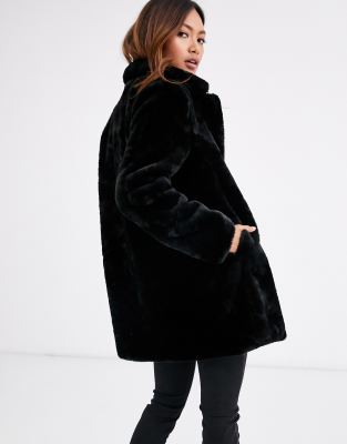 manteau fourrure noir pimkie