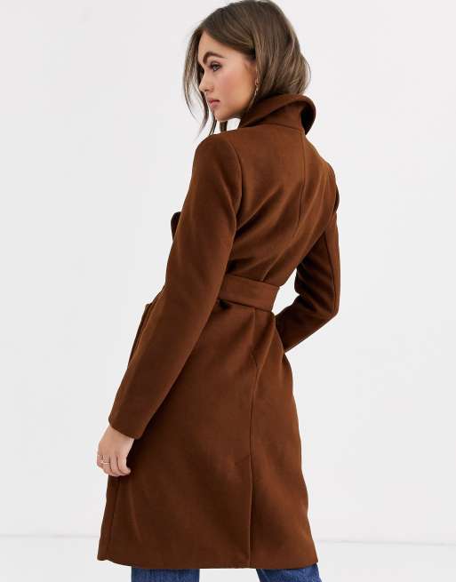 manteau marron femme pimkie