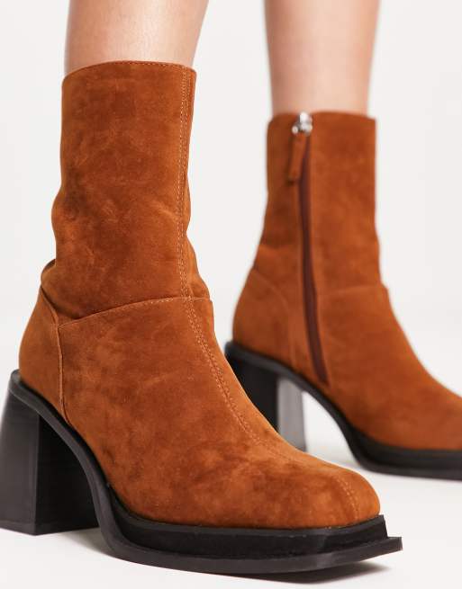 Faux on sale suede booties