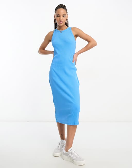 Pimkie - Midi-jurk met racerhals in blauw, 2 van 4
