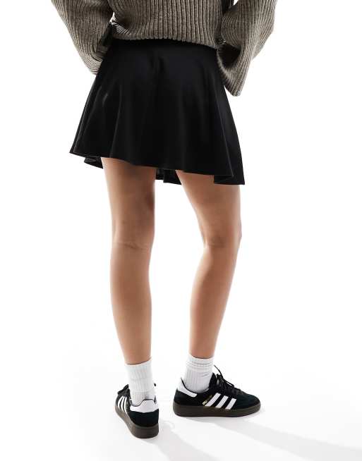 Black skater skirt asos hotsell