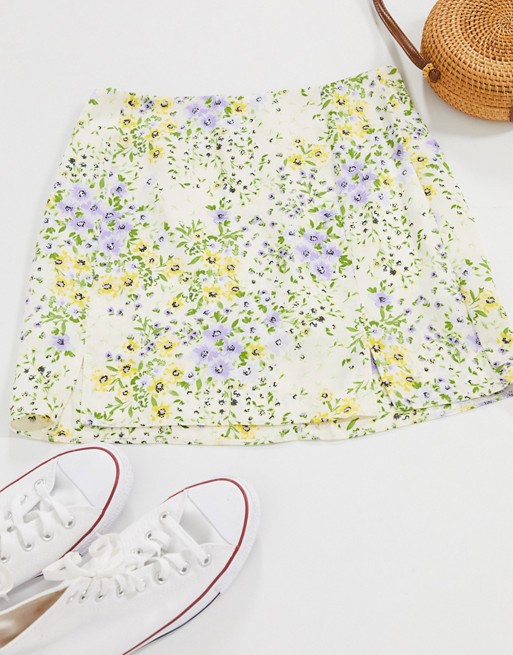 Pimkie mini skirt in ditsy floral print