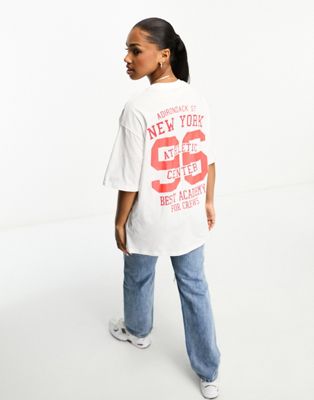 Pimkie New York motif t-shirt in white