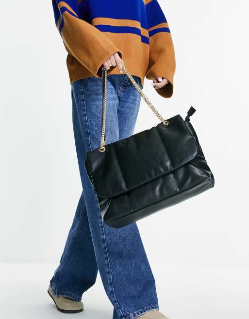Pimkie - Opgepofte tas met ketting in zwart, 2 van 4