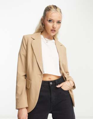 Pimkie - Oversize-Blazer in Hellbraun-Brown