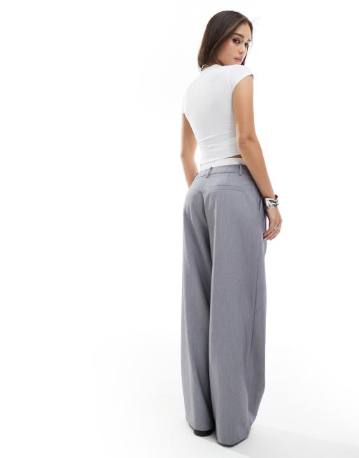 Pimkie - Pantalon ajusté coupe droite avec détail style caleçon - Gris, 2 de 5