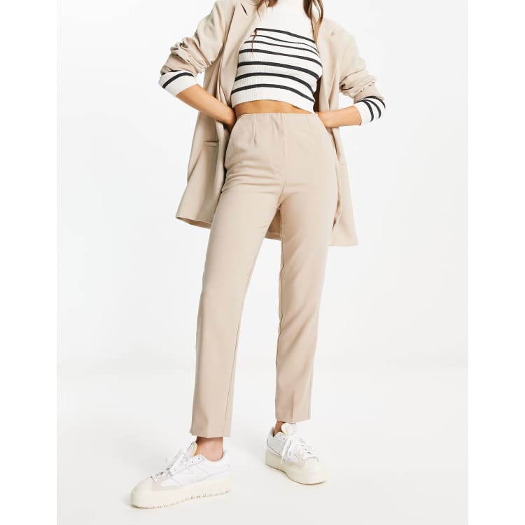 Pimkie Pantalon cigarette ajust Beige ASOS