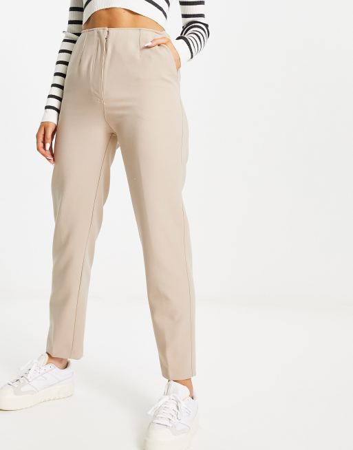 Pimkie Pantalon cigarette ajust Beige ASOS