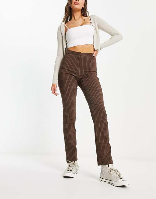 Ensemble top et pantalon rayé hot sale