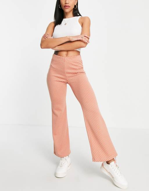 Pimkie Pantalon d'ensemble évasé en maille jacquard à taille