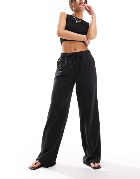 Pimkie - Pantalon large à cordon de serrage - Noir - view 1