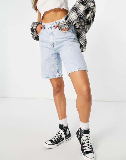 Pimkie - Pantaloncini in denim lunghi azzurri, 3 di 4