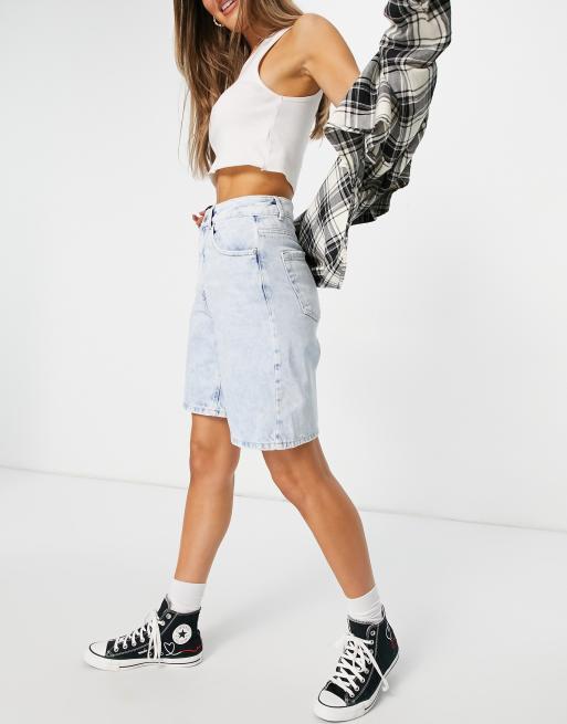 Pimkie - Pantaloncini in denim lunghi azzurri, 4 di 4