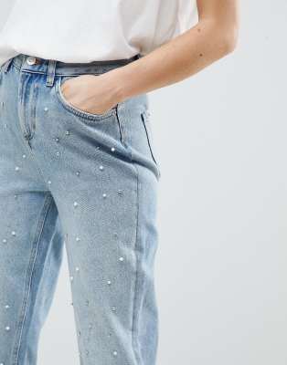 pearl mom jeans