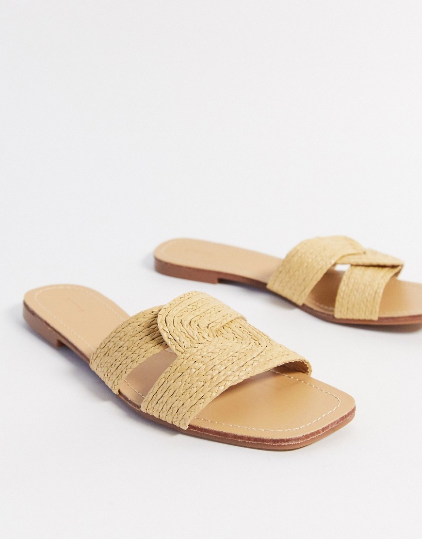 Pimkie – Platta sandaler i rotting-Brun