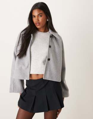 Pimkie pointed collar jacket in grey