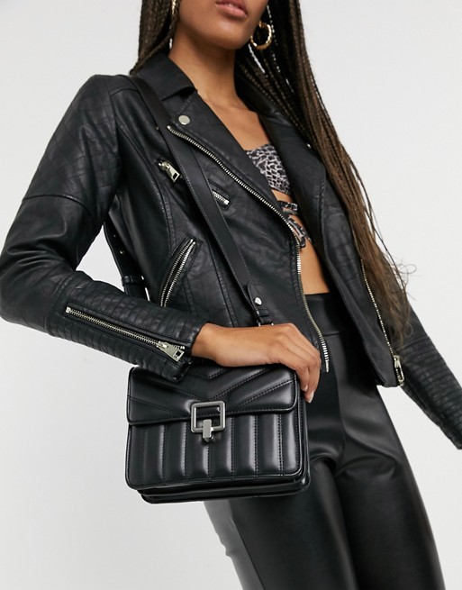 Pimkie quilted cross body bag in black