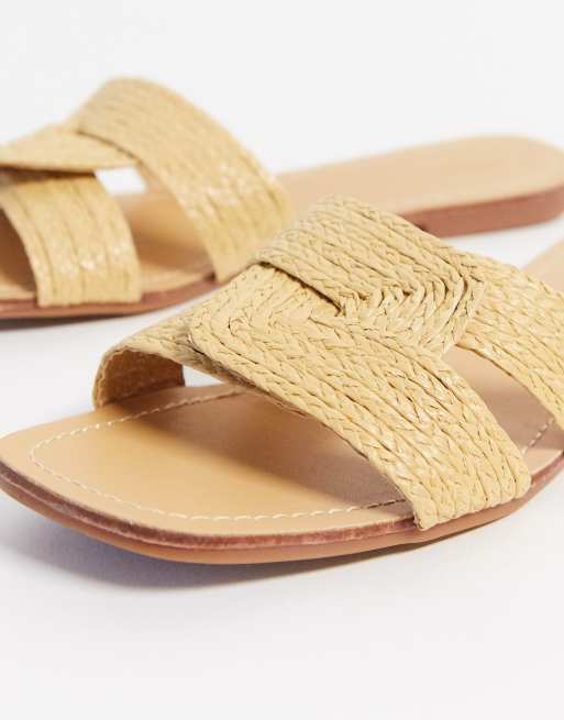 Rattan best sale flip flops