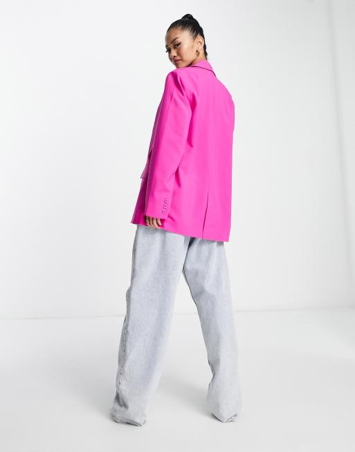 Pimkie - Rechte blazer met enkele knoop in roze, 2 van 4