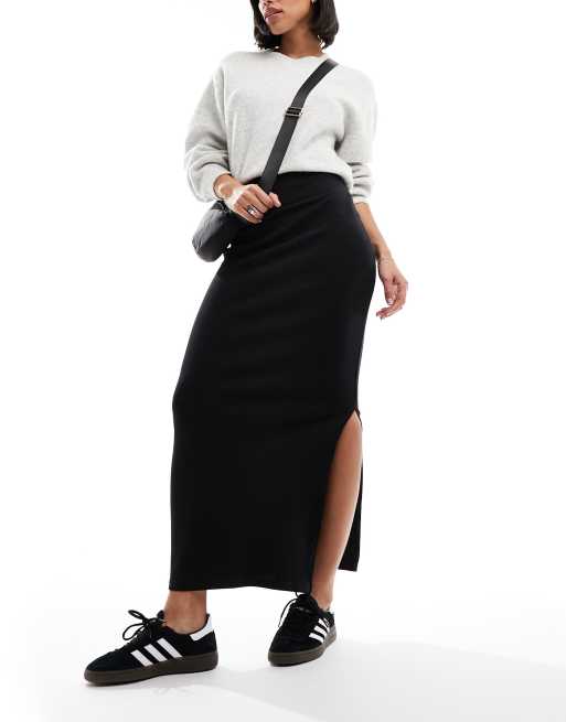 Pimkie - Rechte maxi rok in zwart