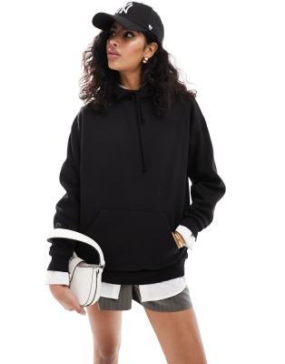 Pimkie - Regular Fit Kapuzenpullover in Schwarz