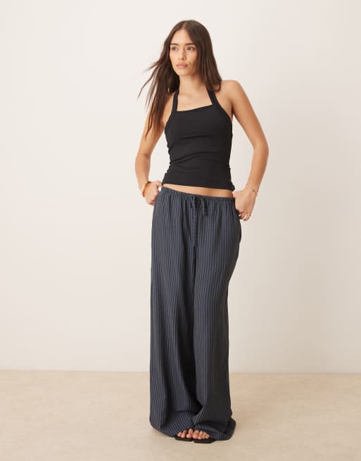 Pimkie ribbed halterneck top in black, 4 of 4