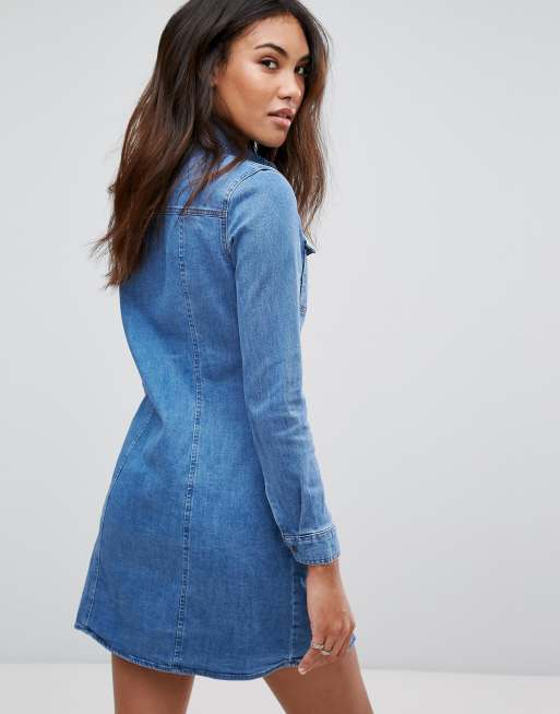 Pimkie Robe boutonn e en jean