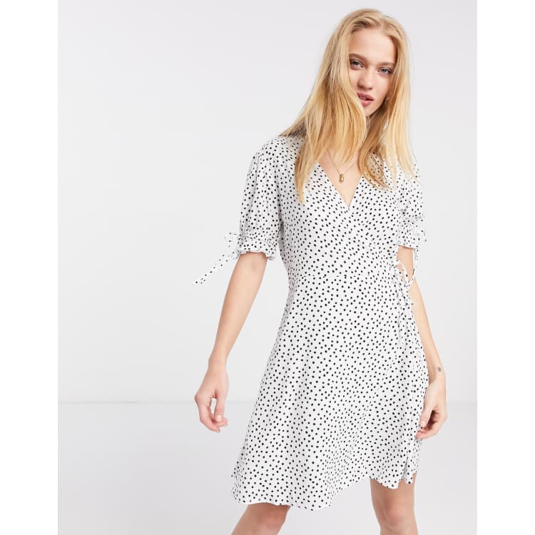 Pimkie Robe cache coeur courte pois ASOS