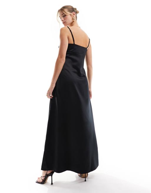 Robe longue noire online pimkie