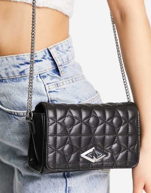 Pimkie Sac bandoulière matelassé Noir ASOS