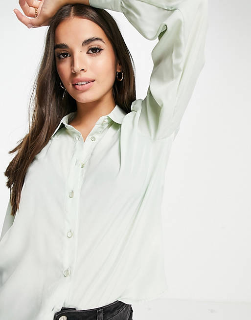  Shirts & Blouses/Pimkie shirt with button detail in sage green 