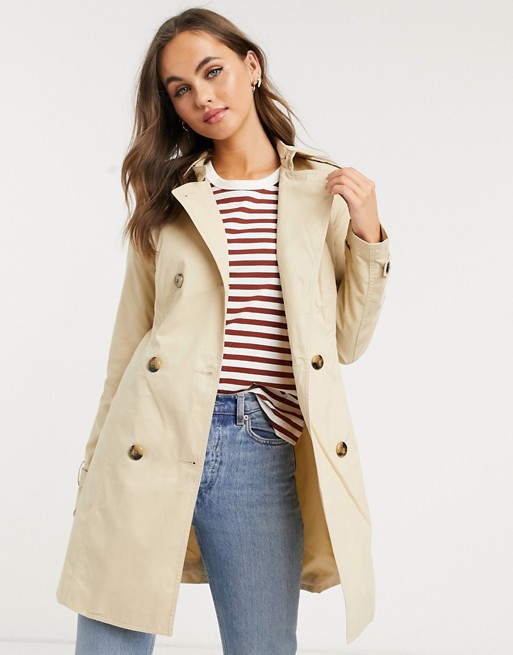 Pimkie short length trench in beige