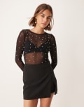 [Pimkie] Pimkie side split skort in black 38 Black