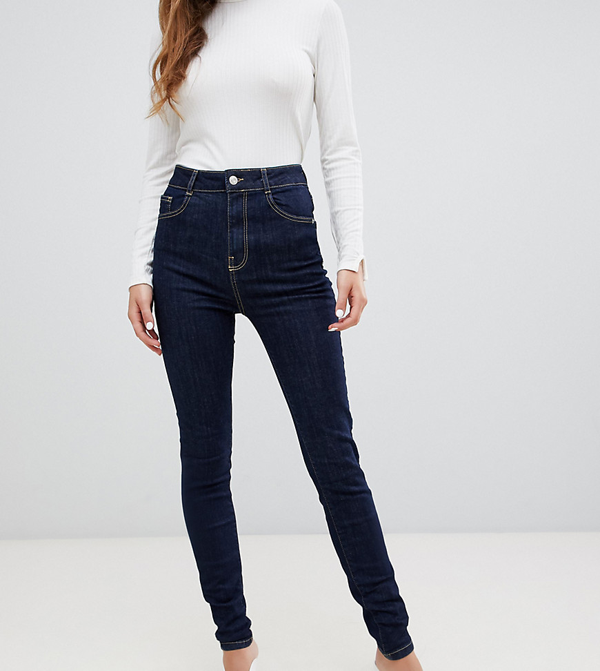 Pimkie - Skinny jeans met contrasterend stiksel-Blauw