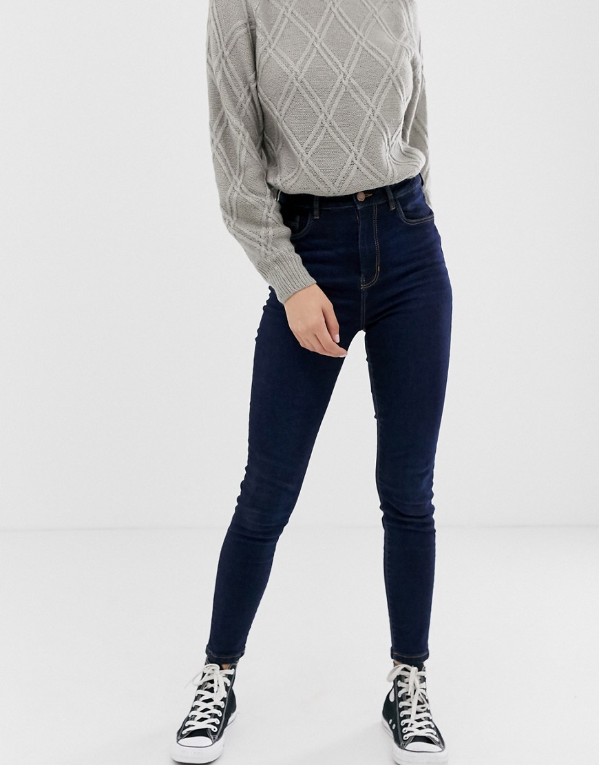 Pimkie - Skinny jeans met hoge taille in indigo-Blauw