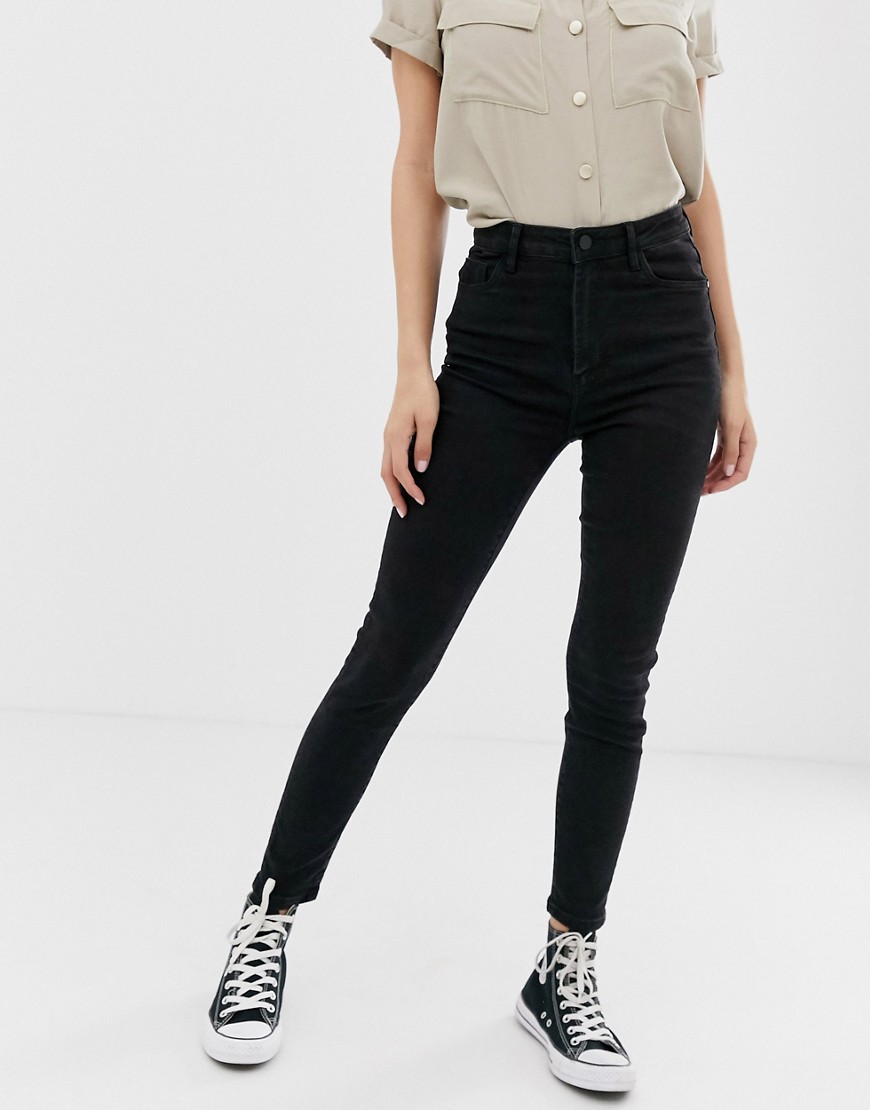 Pimkie - Skinny jeans met hoge taille in zwart