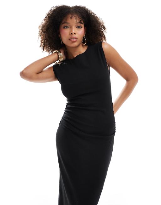 Black bodycon maxi dress best sale