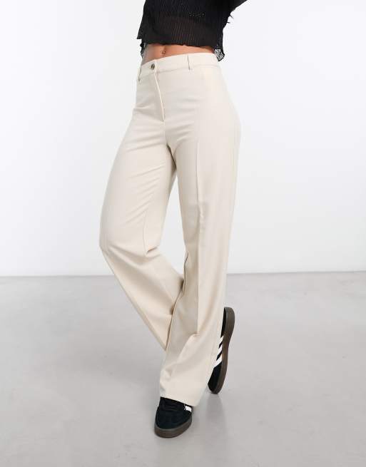 Pimkie straight leg pants in ecru